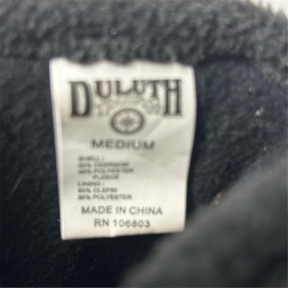 Duluth Men's Black Fleece Thermal Gloves Size M Winter Sports Hiking - Picture 7 of 9